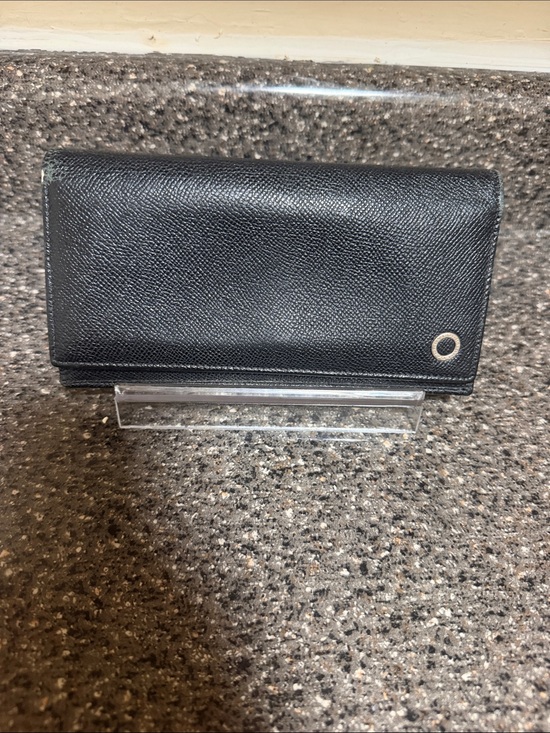 BVLGARI Accessories - Bvlgari Bulgari Authentic Black Pebbled Leather Continental wallet
